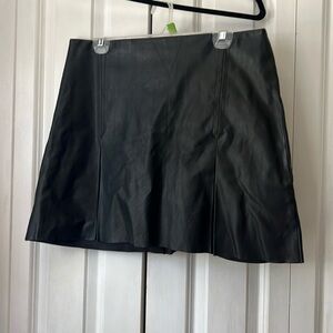 Express faux leather mini skirt size 12